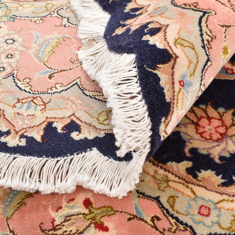 Dywan perski - Tabriz - Premium okrągły  - 150 x 150 cm - wielokolorowy