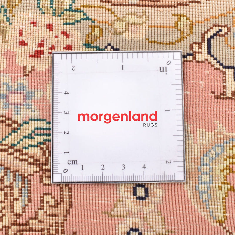 Dywan perski - Tabriz - Premium okrągły  - 150 x 150 cm - wielokolorowy