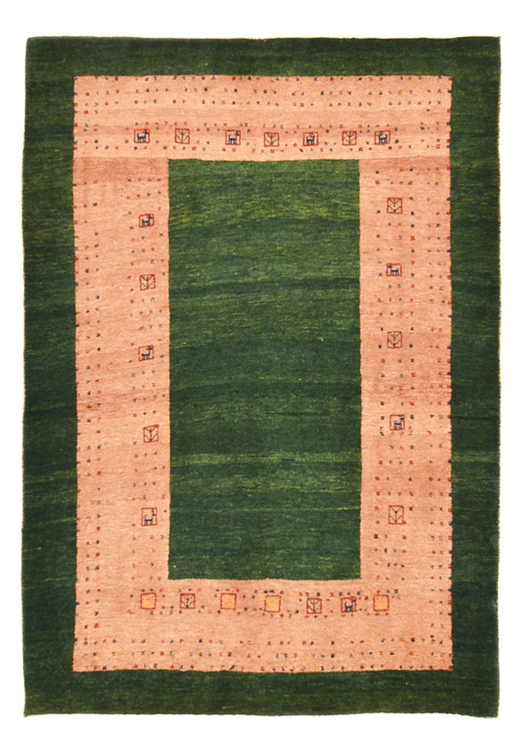 Dywan Gabbeh - Loribaft Perski - 150 x 108 cm - wielokolorowy