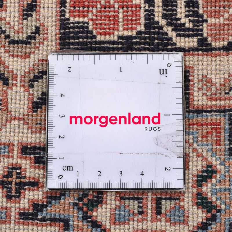 Dywan Gabbeh - Kashkuli perski kwadratowy  - 195 x 195 cm - ciemny beż