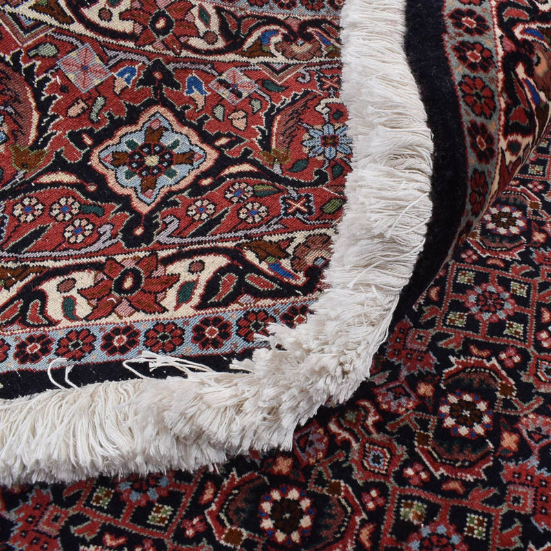 Dywan perski - Bijar okrągły  - 300 x 300 cm - ciemna czerwień