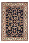 Mashhad Dywan 192x283cm - Dywan perski - Prostokątny / Ciemnoniebieski / 192 x 283 cm Prostokątny