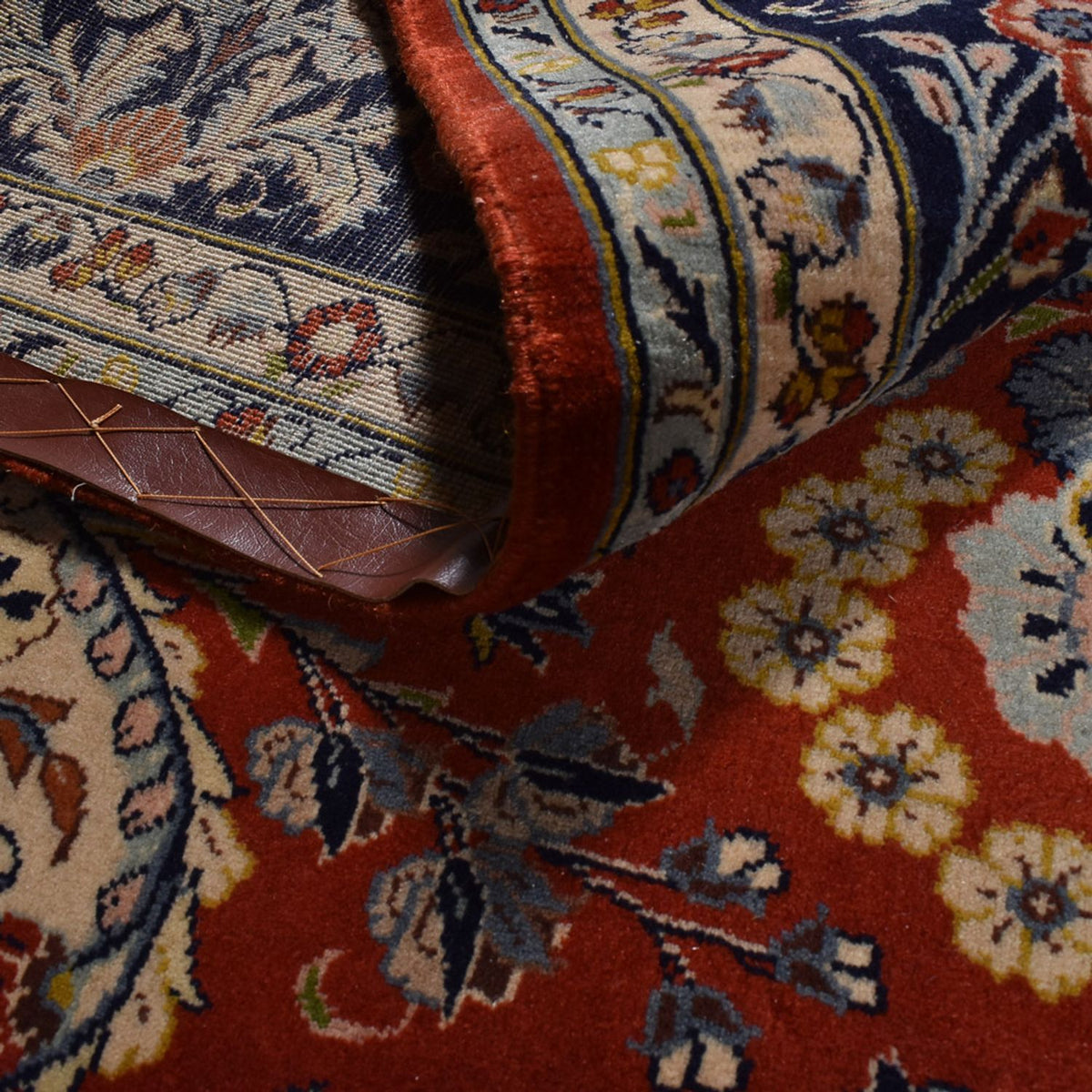 Dywan perski - Keshan - 288 x 208 cm - ciemna czerwień