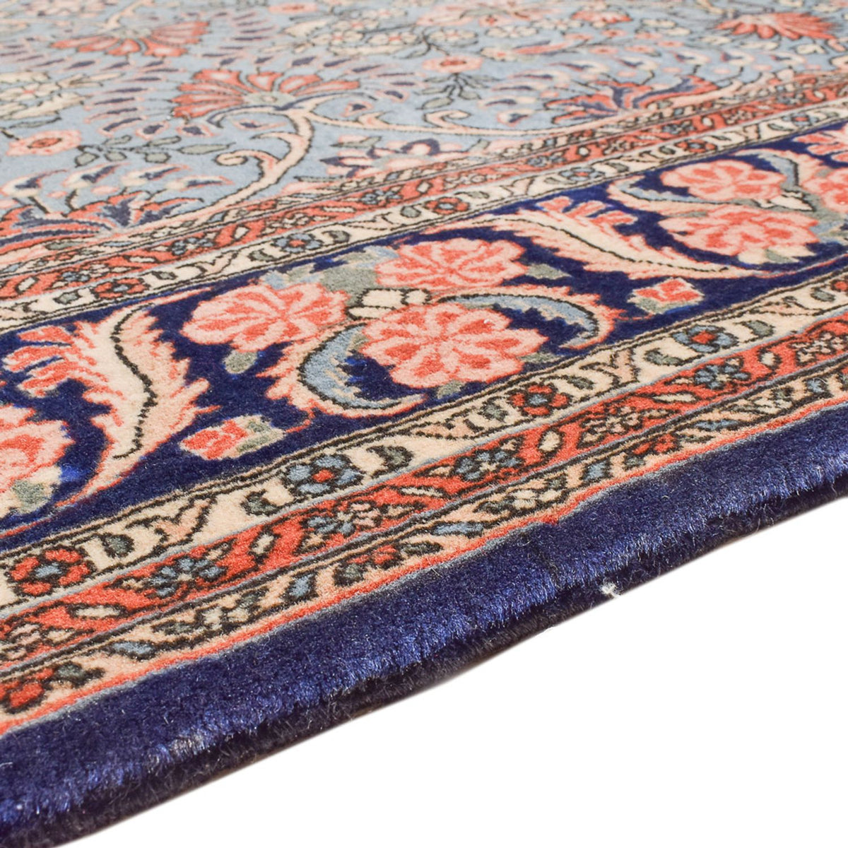 Dywan perski - Bijar - 310 x 222 cm - jasnoniebieski