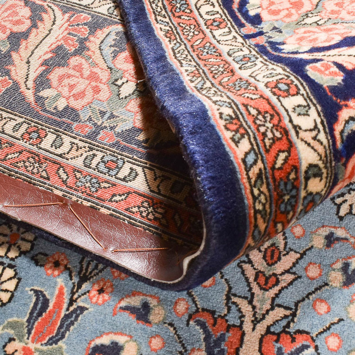 Dywan perski - Bijar - 310 x 222 cm - jasnoniebieski