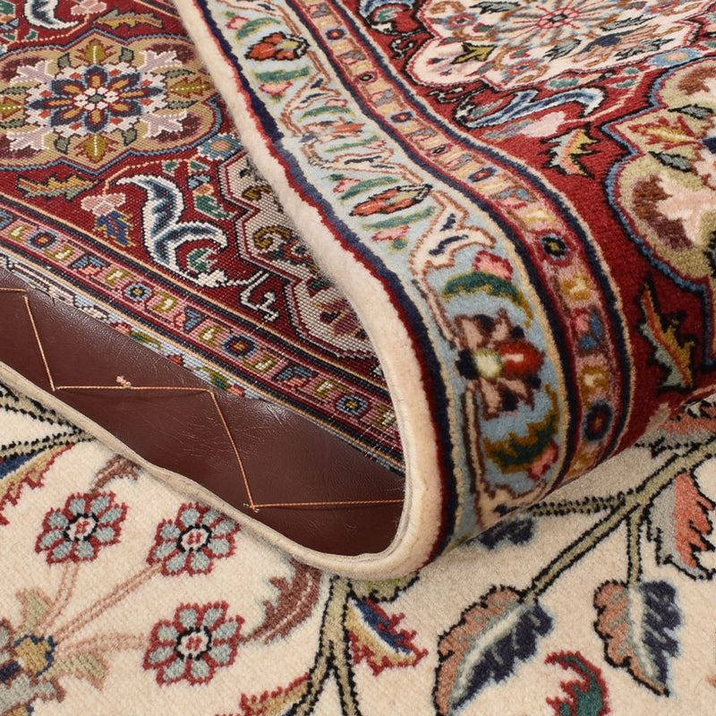 Dywan perski - Tabriz - Królewski - 250 x 177 cm - piaskowy