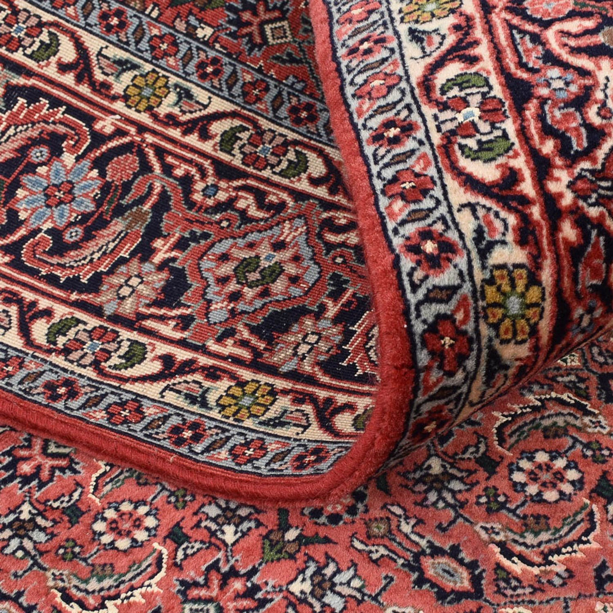 Dywan perski - Bijar - 195 x 132 cm - ciemna czerwień