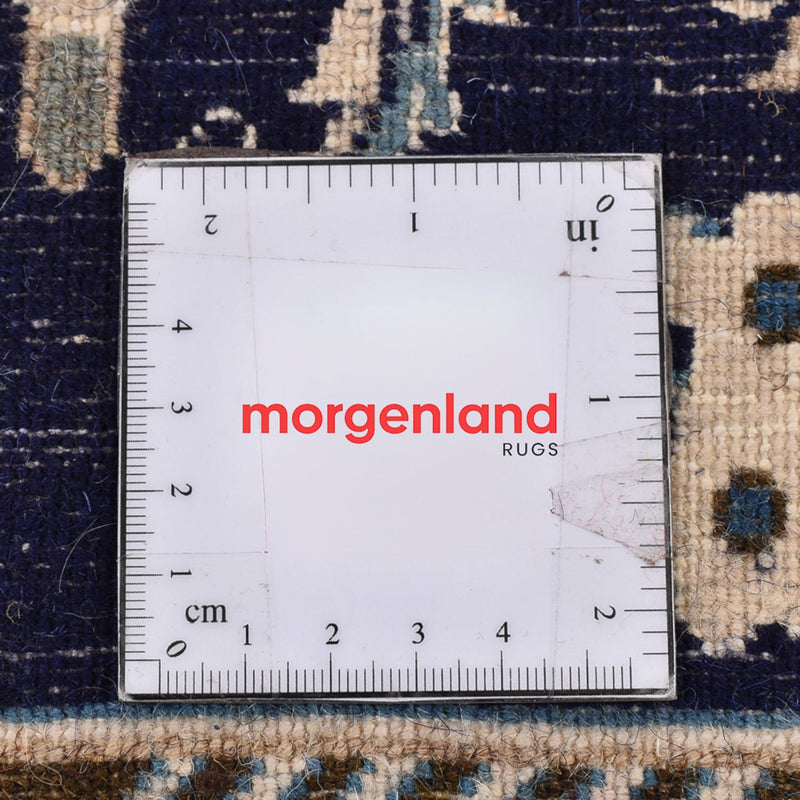 Biegacz Dywan perski - Nain - Królewski - 197 x 61 cm - ciemnoniebieski