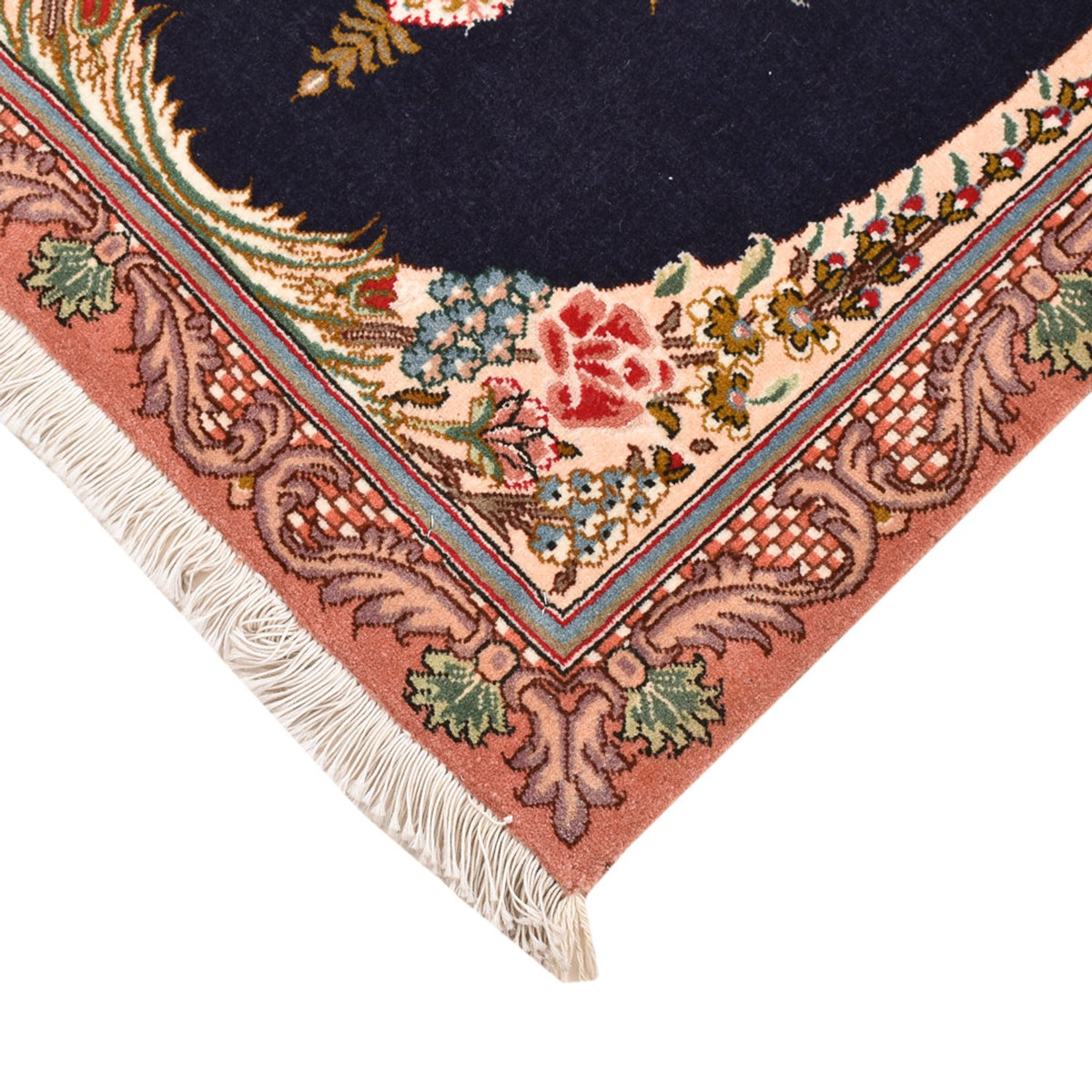 Dywan perski - Tabriz - Królewski - 90 x 60 cm - ciemnoniebieski