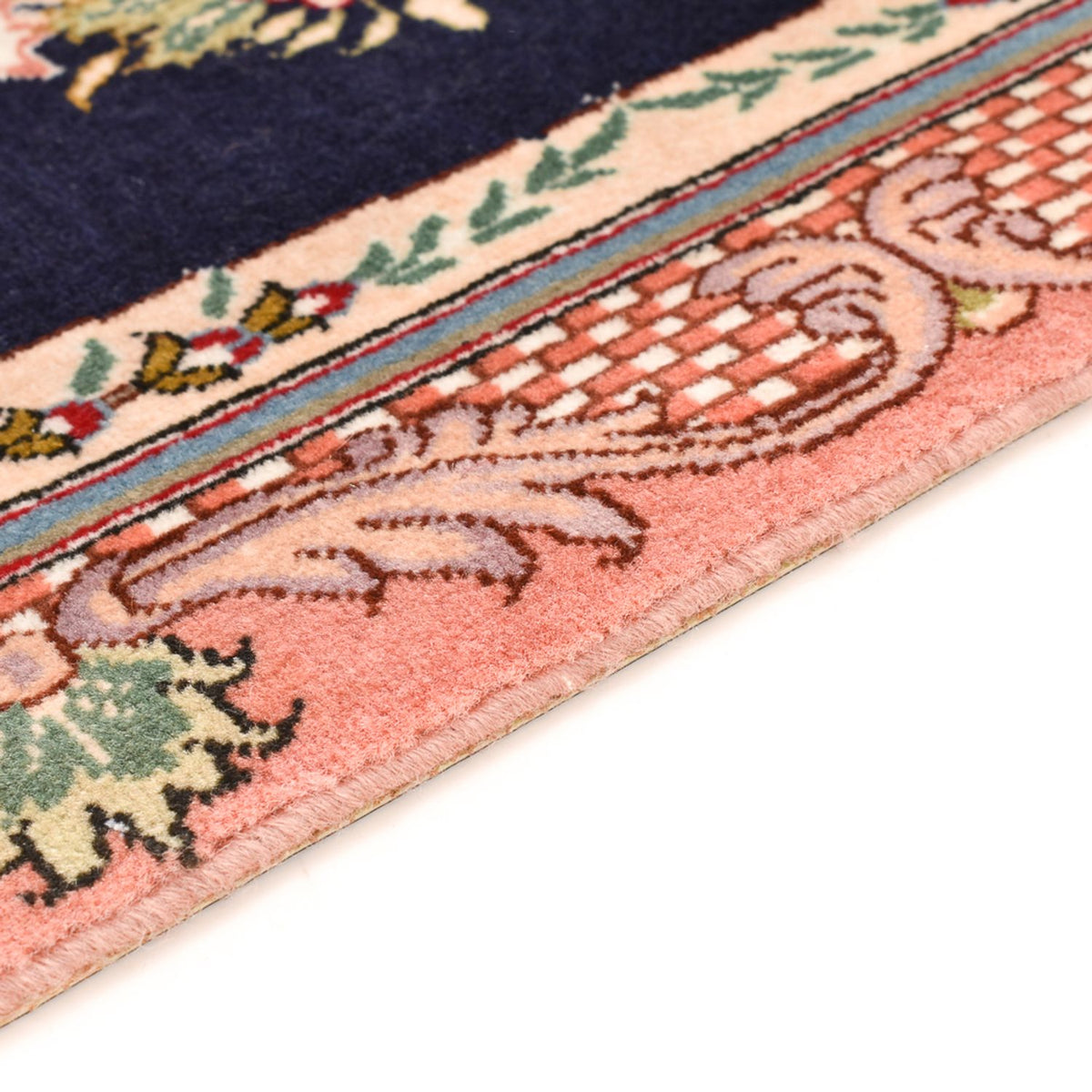 Dywan perski - Tabriz - Królewski - 90 x 60 cm - ciemnoniebieski