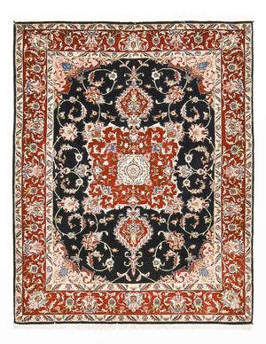 Dywan perski - Ghom - 180 x 140 cm - ciemnoniebieski