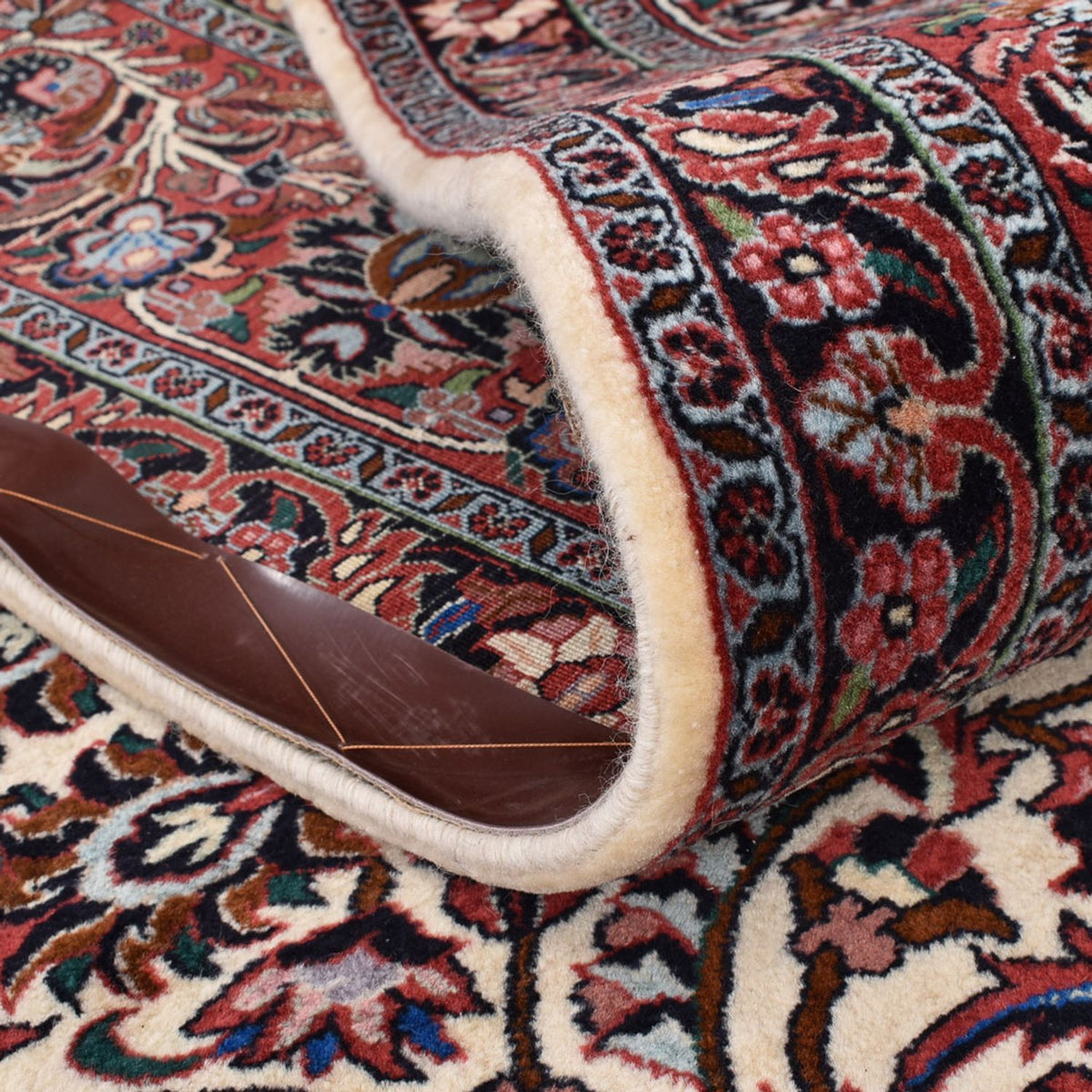 Dywan perski - Bijar - 400 x 302 cm - bordowa czerwień