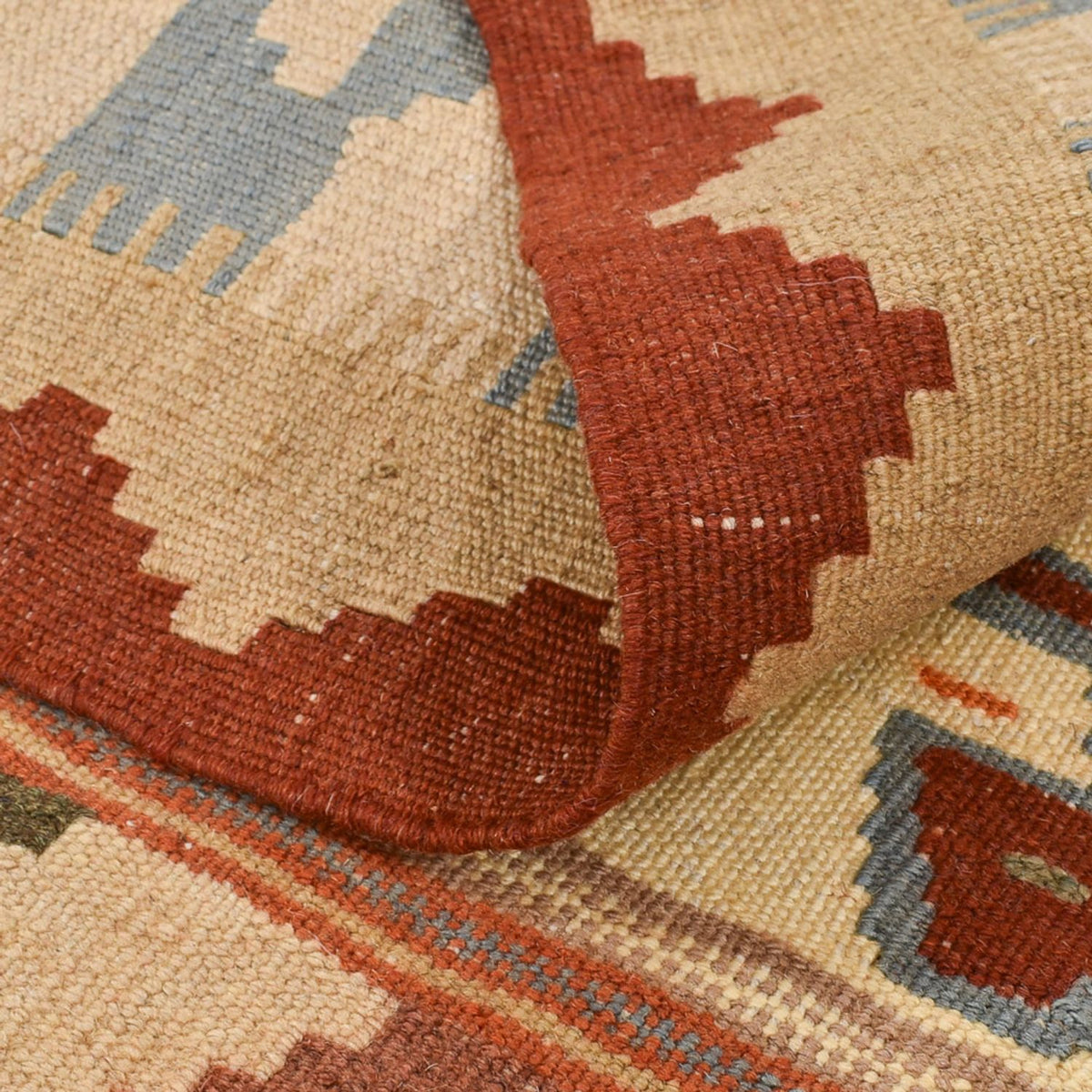 Dywan Kelim - Orientalny - 147 x 110 cm - wielokolorowy