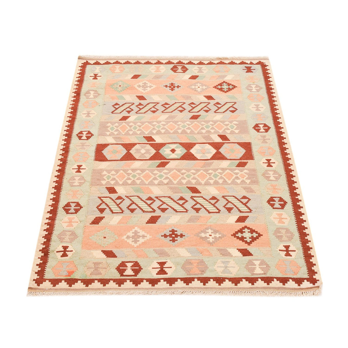 Dywan Kelim - Orientalny - 147 x 98 cm - wielokolorowy