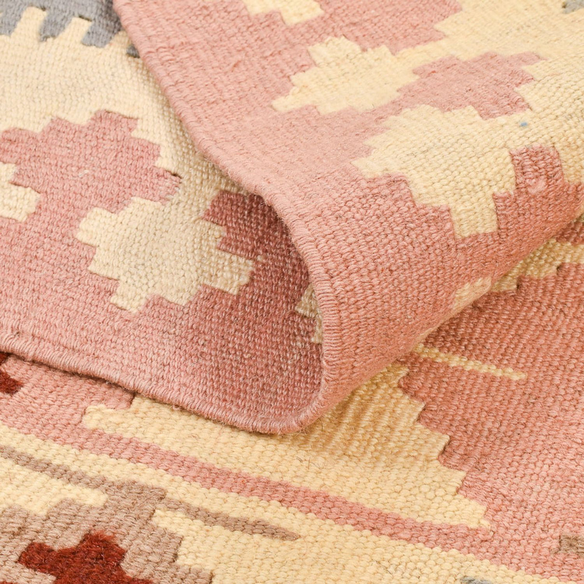 Dywan Kelim - Orientalny - 150 x 105 cm - beżowy