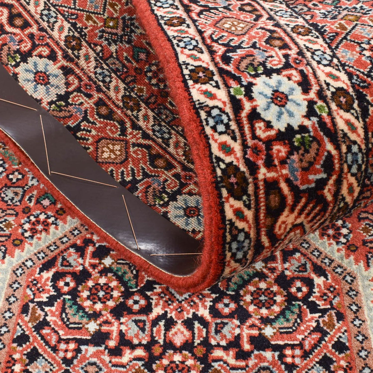 Biegacz Dywan perski - Bijar - 308 x 77 cm - rdza