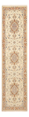 Biegacz Dywan perski - Tabriz - Królewski - 370 x 87 cm - beżowy