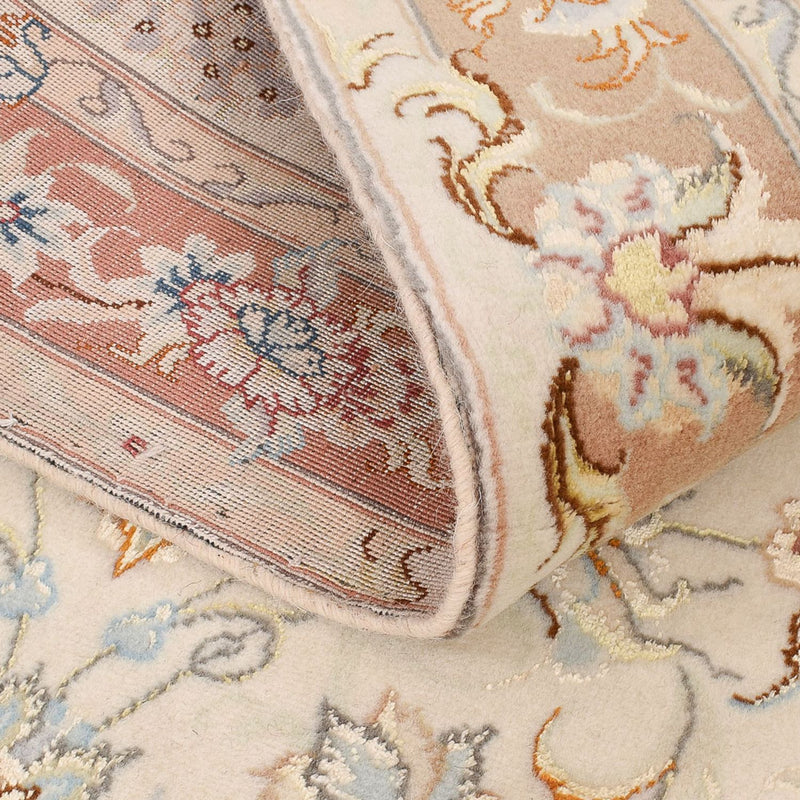 Biegacz Dywan perski - Tabriz - Królewski - 372 x 87 cm - beżowy