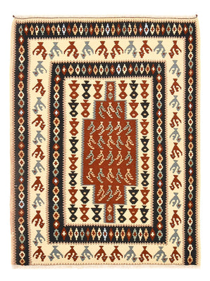 Dywan Kelim - Orientalny - 145 x 111 cm - wielokolorowy