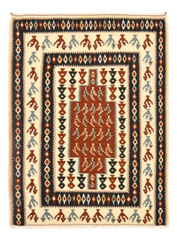 Dywan Kelim - Orientalny - 145 x 111 cm - wielokolorowy