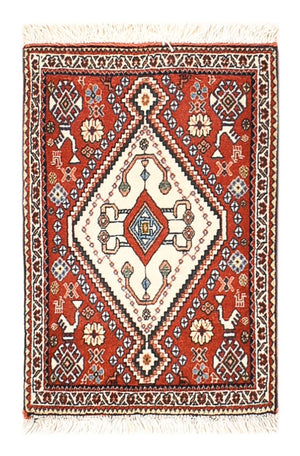 Dywan Gabbeh - Kashkuli perski - 60 x 35 cm - czerwony