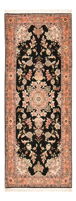 Biegacz Dywan perski - Tabriz - Premium - 210 x 80 cm - ciemnoniebieski