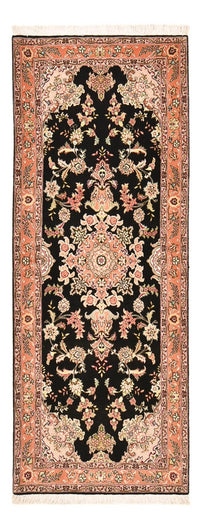 Biegacz Dywan perski - Tabriz - Premium - 210 x 80 cm - ciemnoniebieski