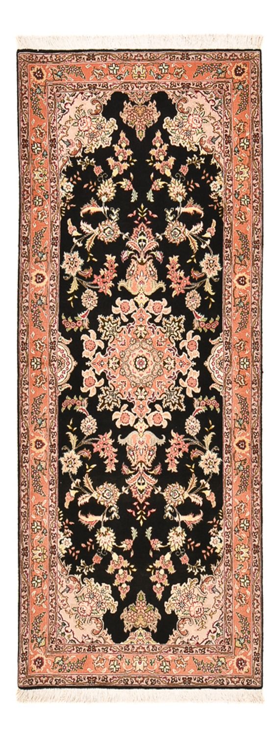 Biegacz Dywan perski - Tabriz - Premium - 210 x 80 cm - ciemnoniebieski