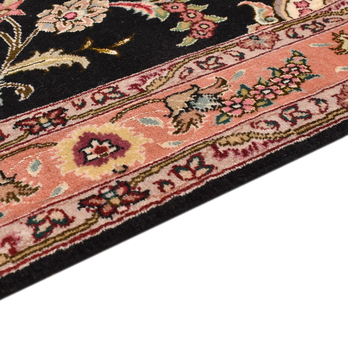 Biegacz Dywan perski - Tabriz - Premium - 210 x 80 cm - ciemnoniebieski