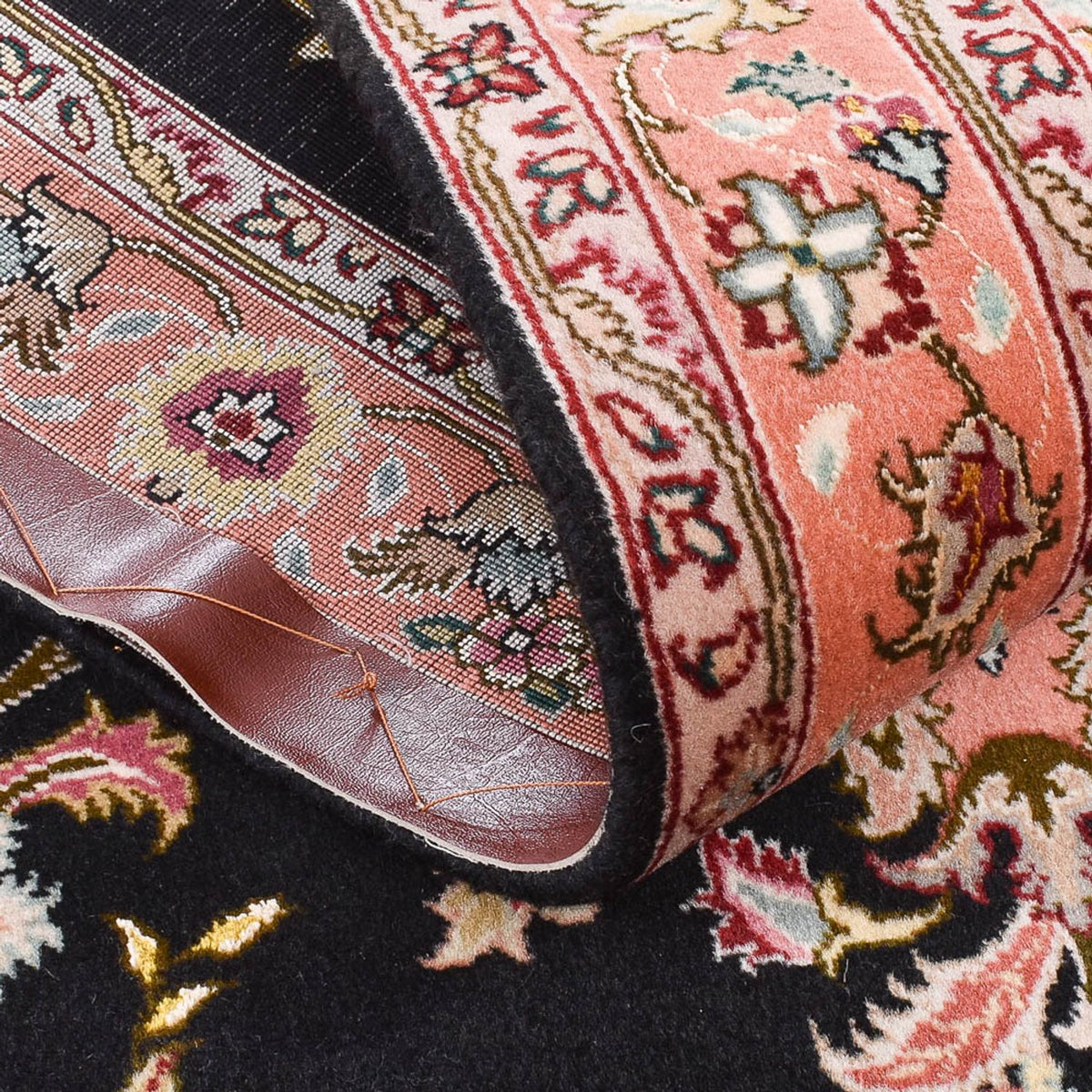 Biegacz Dywan perski - Tabriz - Premium - 210 x 80 cm - ciemnoniebieski