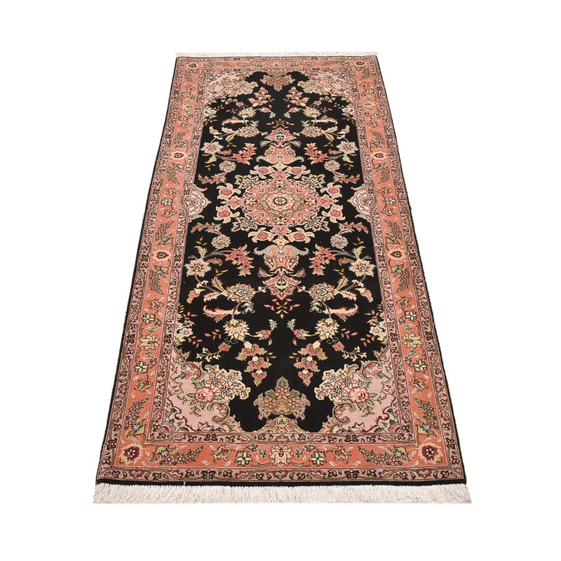 Biegacz Dywan perski - Tabriz - Premium - 210 x 80 cm - ciemnoniebieski