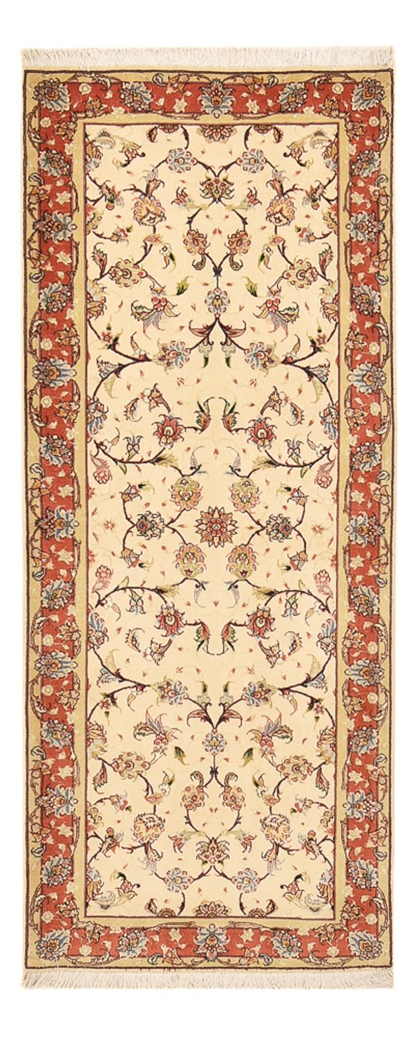 Biegacz Dywan perski - Tabriz - Premium - 205 x 81 cm - beżowy