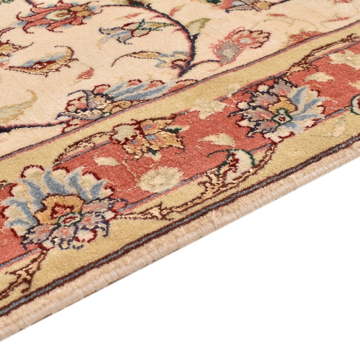 Biegacz Dywan perski - Tabriz - Premium - 205 x 81 cm - beżowy