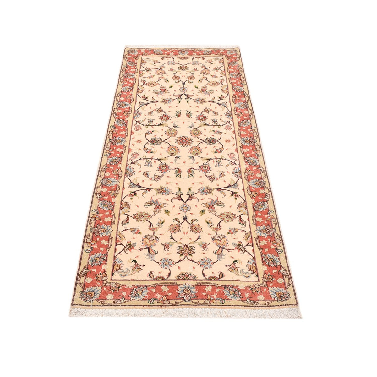 Biegacz Dywan perski - Tabriz - Premium - 205 x 81 cm - beżowy