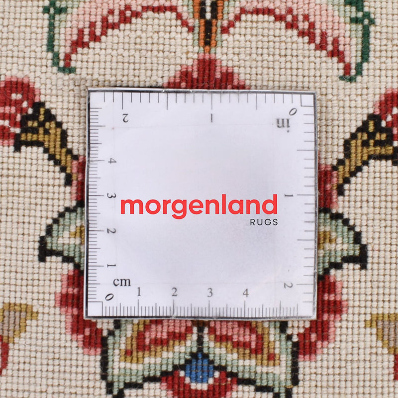 Biegacz Dywan perski - Tabriz - Królewski - 301 x 68 cm - beżowy