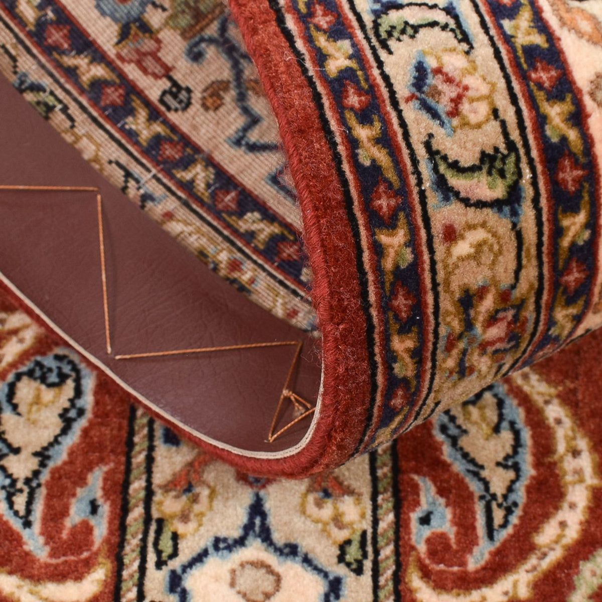 Biegacz Perski dywan - Ghom - Królewski - 151 x 52 cm - ciemny beż