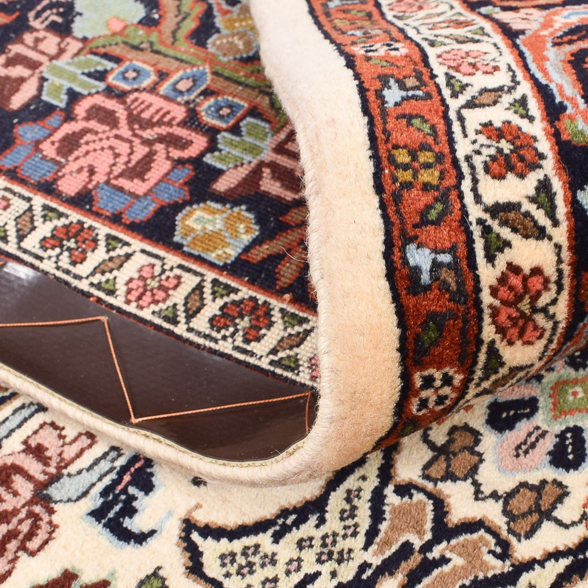 Dywan perski - Bijar - 227 x 141 cm - ciemny beż