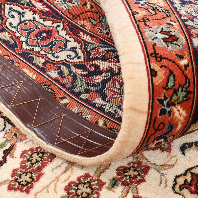 Perski dywan - Ghom - Królewski - 157 x 109 cm - jasny beż