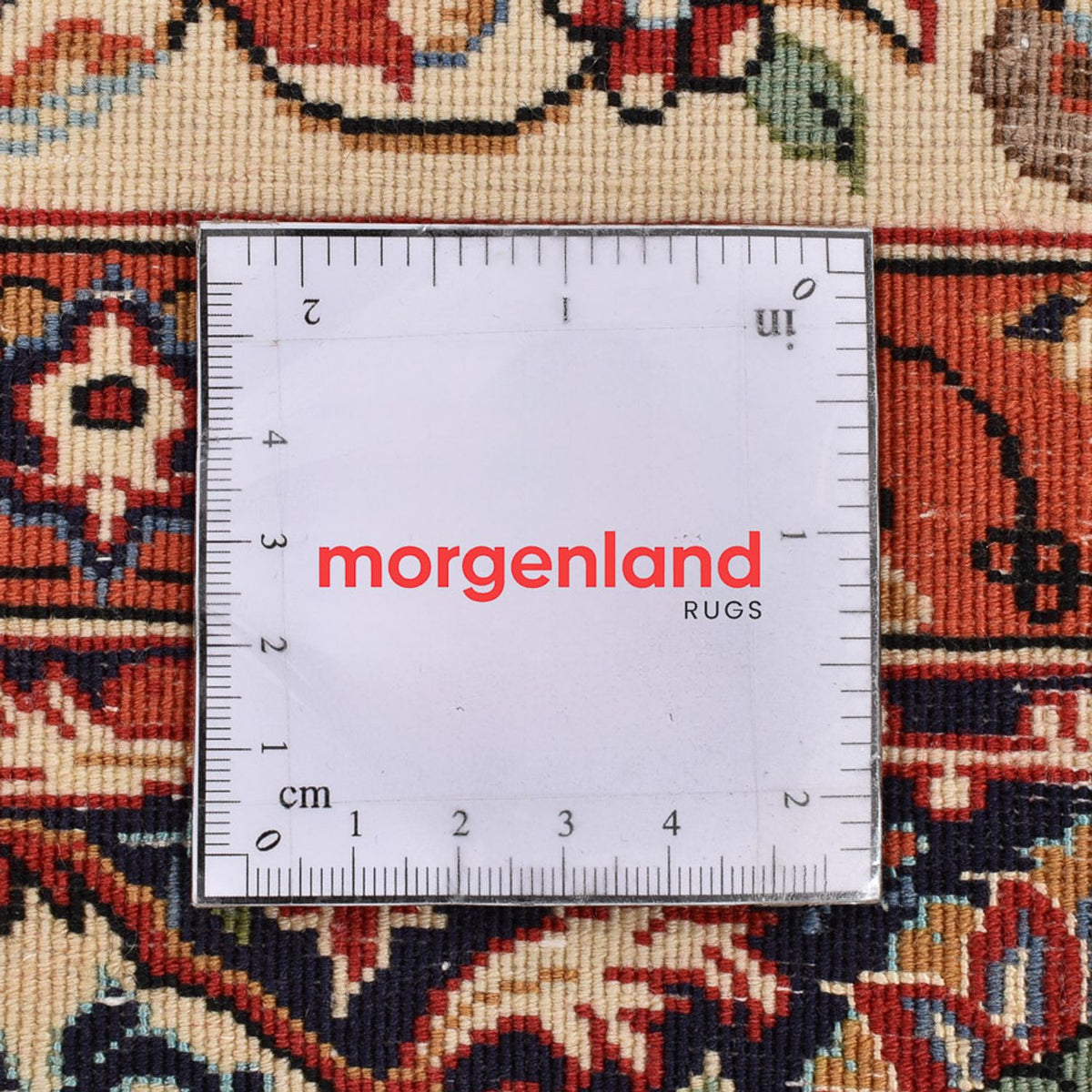 Perski dywan - Ghom - Królewski - 157 x 109 cm - jasny beż