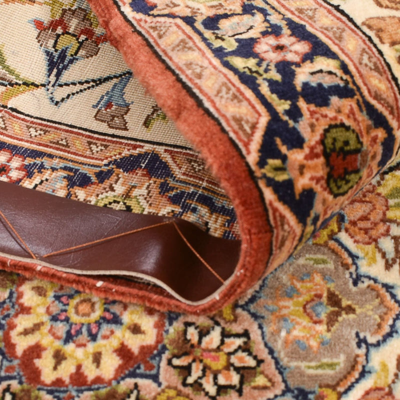 Biegacz Perski dywan - Ghom - Królewski - 195 x 58 cm - jasny beż