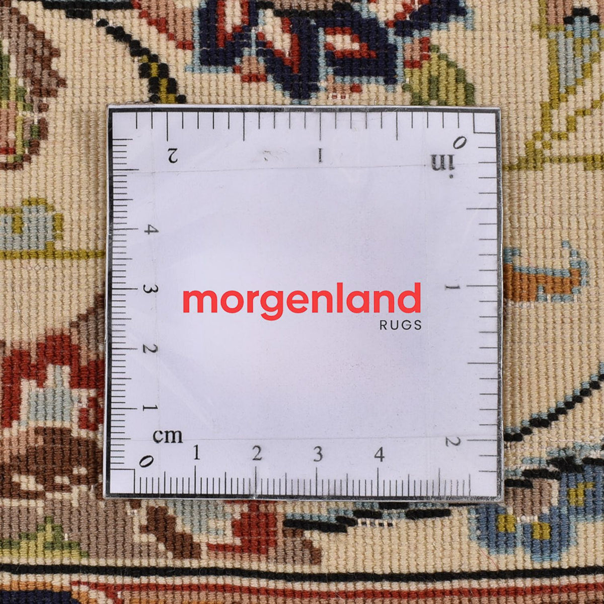 Biegacz Perski dywan - Ghom - Królewski - 195 x 58 cm - jasny beż