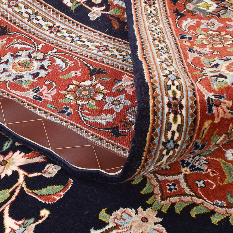 Perski dywan - Ghom - Królewski - 218 x 138 cm - ciemnoniebieski