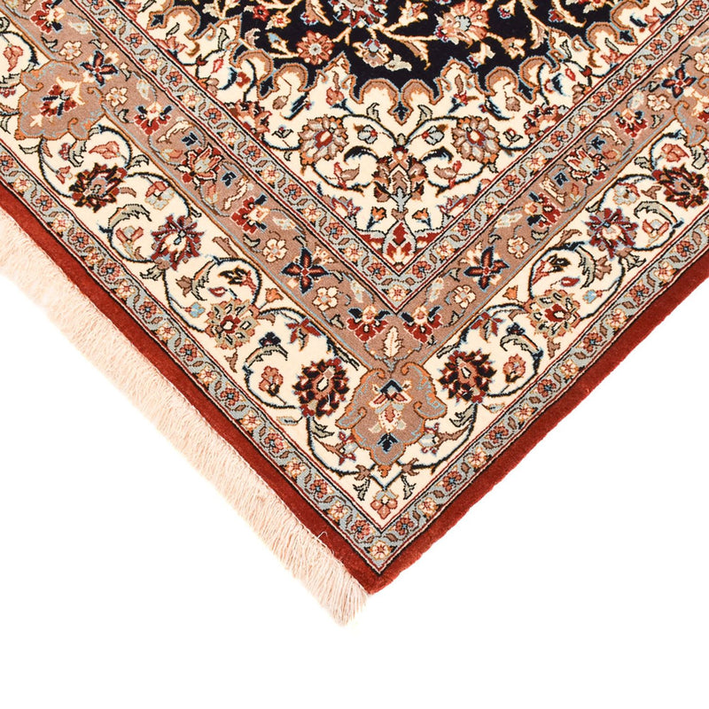 Perski dywan - Ghom - Królewski - 154 x 103 cm - ciemnoniebieski