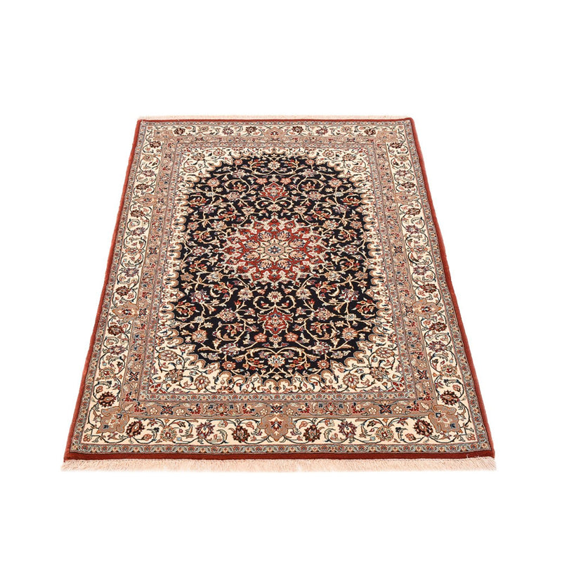 Perski dywan - Ghom - Królewski - 154 x 103 cm - ciemnoniebieski