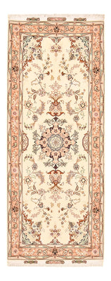 Biegacz Dywan perski - Tabriz - Królewski - 210 x 81 cm - beżowy