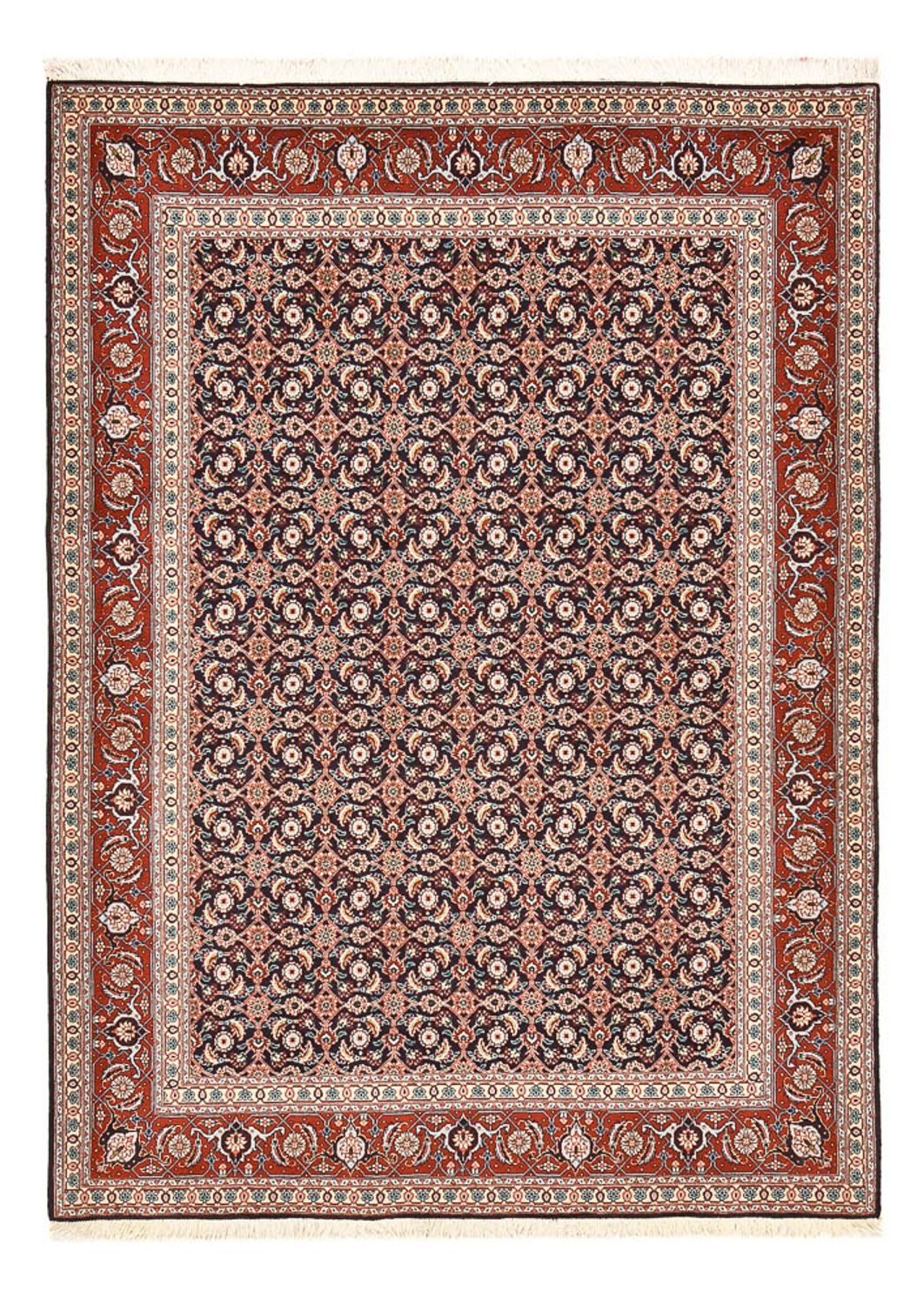 Dywan perski - Tabriz - Królewski - 204 x 148 cm - rdza