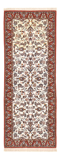 Biegacz Dywan perski - Isfahan - Premium - 190 x 70 cm - ciemny beż