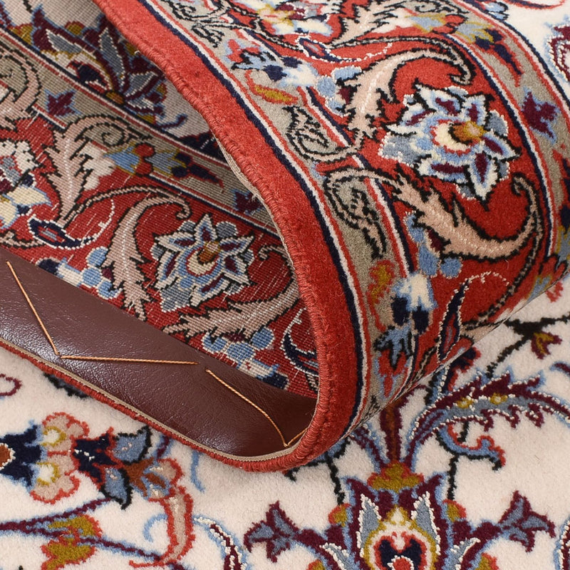 Biegacz Dywan perski - Isfahan - Premium - 190 x 70 cm - ciemny beż