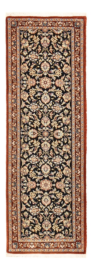 Biegacz Perski dywan - Ghom - Królewski - 155 x 55 cm - ciemnoniebieski