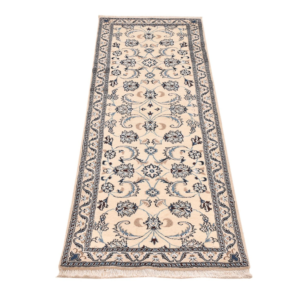 Biegacz Dywan perski - Nain - Królewski - 195 x 60 cm - kremowy